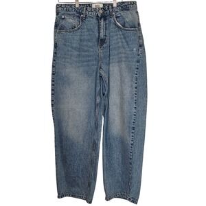 BDG Urban Outfitters Women High Rise Mom Jeans Blue Acid Wash 12 (32W) 90s Retro